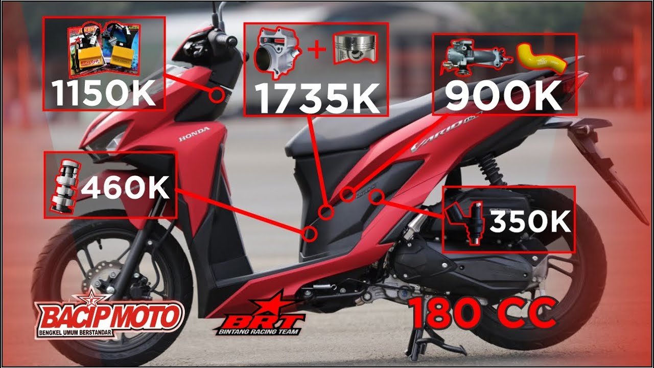 si merah jadi  vario 180 cc