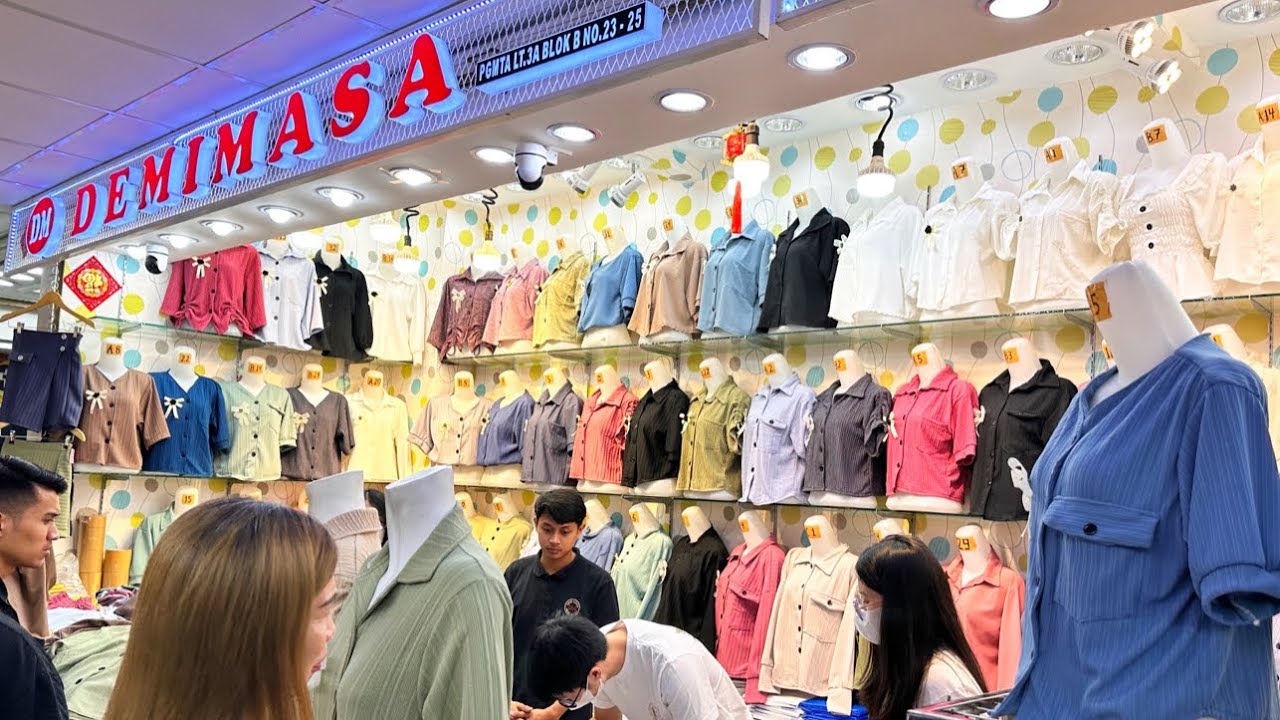 Belanja baju atasan cewe sekalian spil spil model terbaru di pasar metro tanah Abang jakarta pusat