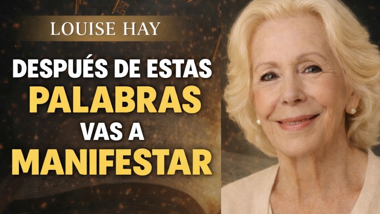 DESPUÉS DE QUE ENTIENDAS CÓMO USAR ESTAS PALABRAS, VAS A MANIFESTAR — Louise Hay