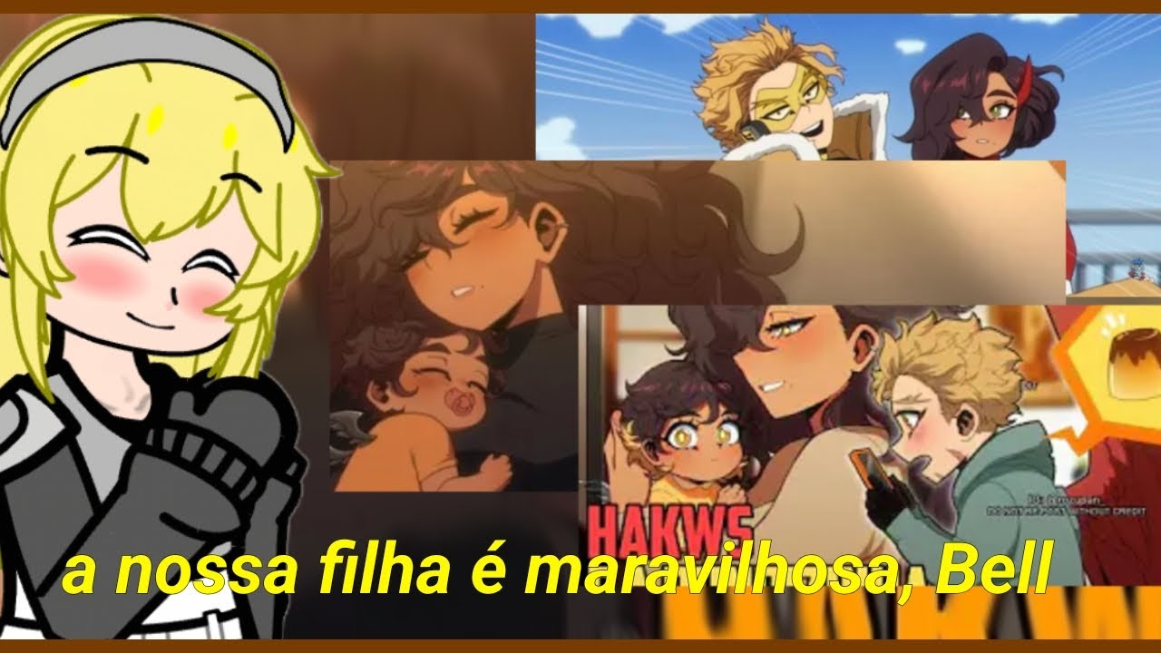 Danmachi reagindo à pequena filha do hakws (as)