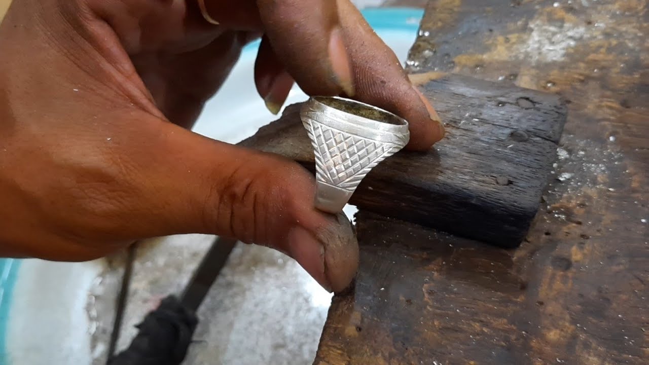 Cincin bungkus perak. Handmade ring silver