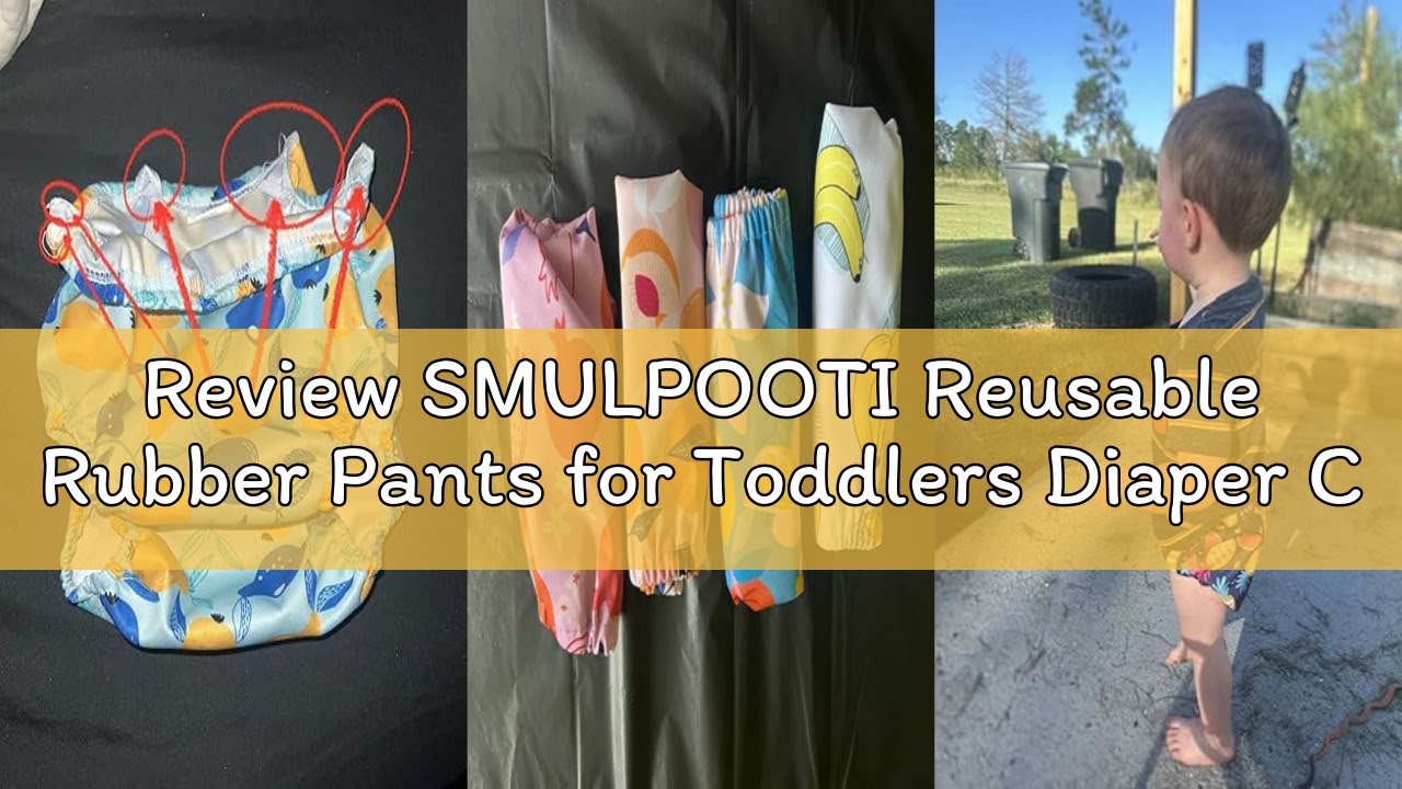 Review SMULPOOTI Reusable Rubber Pants for Toddlers Diaper Cover for Swimming Cute Plastic Diaper Co