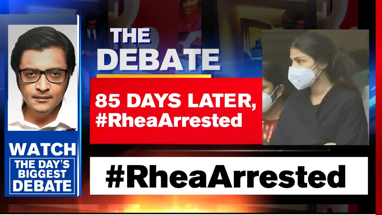 Rhea Chakraborty Exposed On Drug Links; Arrested By NCB | The Debate With Arnab Goswami