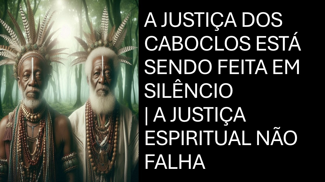 A JUSTIÇA DOS CABOCLOS ESTÁ SENDO FEITA EM SILÊNCIO| A JUSTIÇA ESPIRITUAL NÃO FALHA