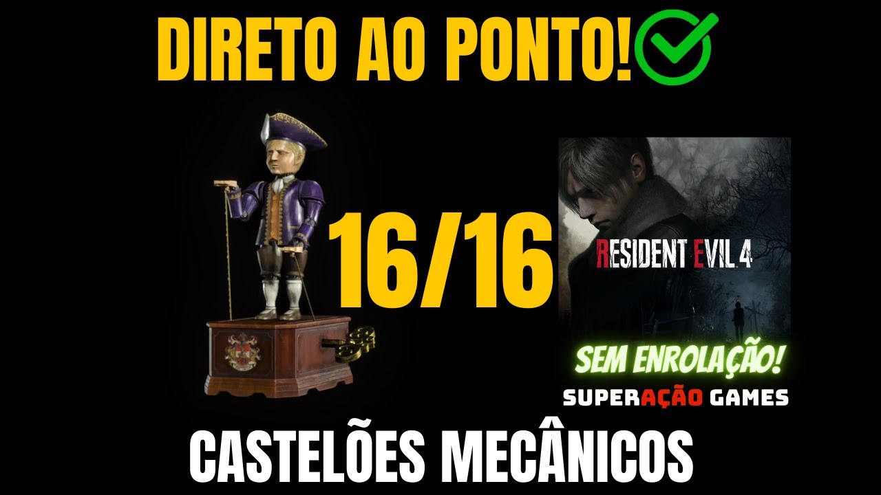 RESIDENT EVIL 4 REMAKE TODOS CASTEL&Otilde;ES MEC&Acirc;NICOS TROF&Eacute;U DESENROLAR DA REVOLU&Ccedil;&Atilde;O