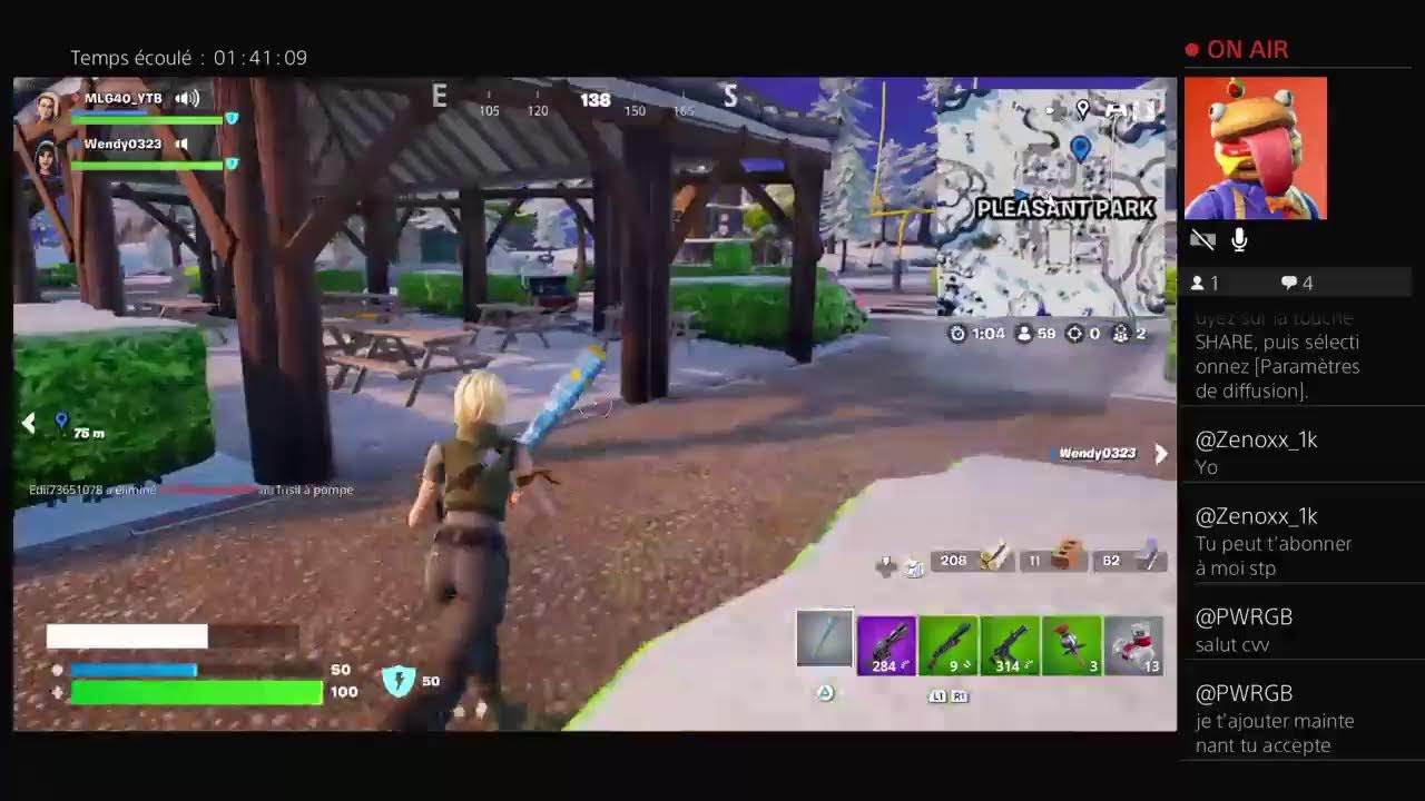 Live fortnite go faire des game abonner