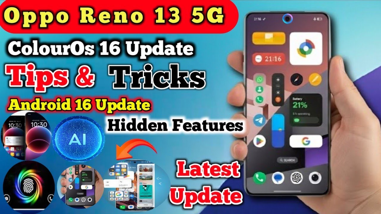 Oppo reno 13 tips and trick after ColorOS 16 Tips for Oppo Reno 13 | Boost Speed, Battery & camera