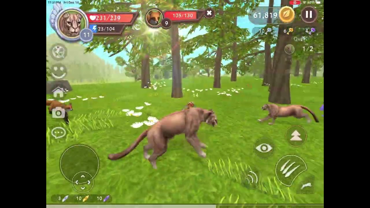 WildCraft new update wild pass season 19 club mythic crocodile cougar played animal