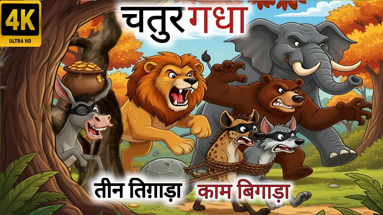 तीन तिग़ाड़ा,काम बिगाड़ा। हिंदी कहानी,