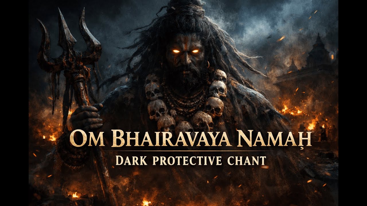 OM BHAIRAVAYA NAMAH 🔥 Dark Protective Chant | Powerful Bhairava Mantra for Fear Removal & Protection