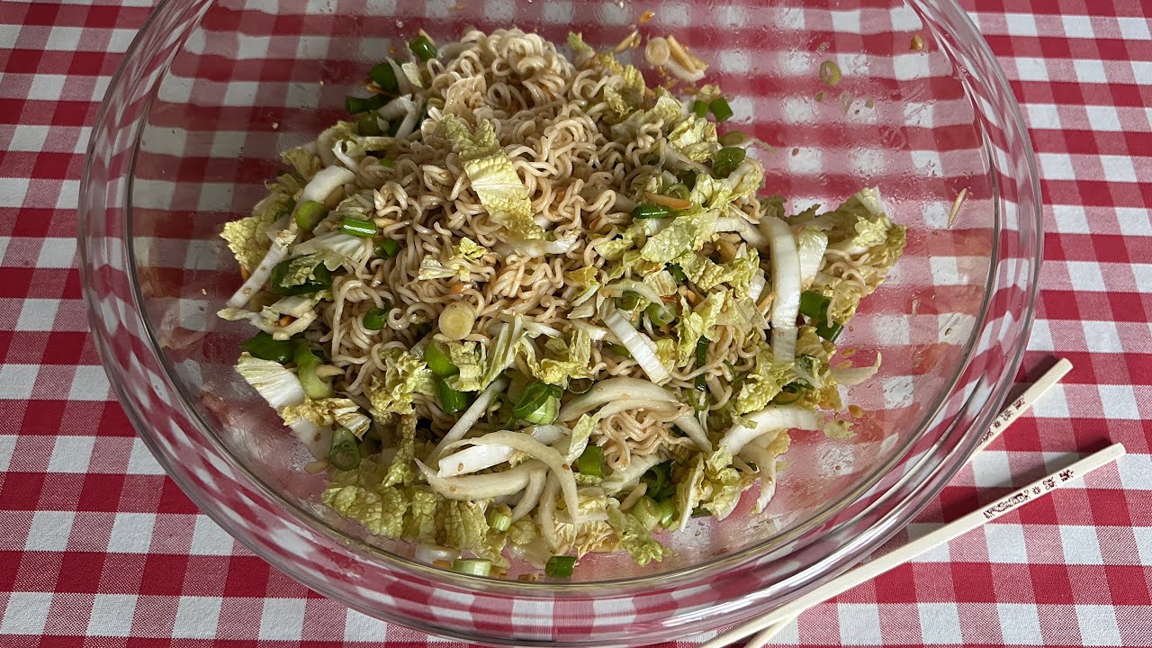 Chinakohlsalat 🥬 mit Mie-Nudeln  🥢 Nudelsalat mal anders 👌🏼