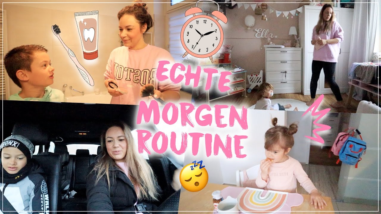 Realistische Morgenroutine für die Schule mit 3 Kindern😴•Kindergarten&Schule •VLOG •Maria Castielle