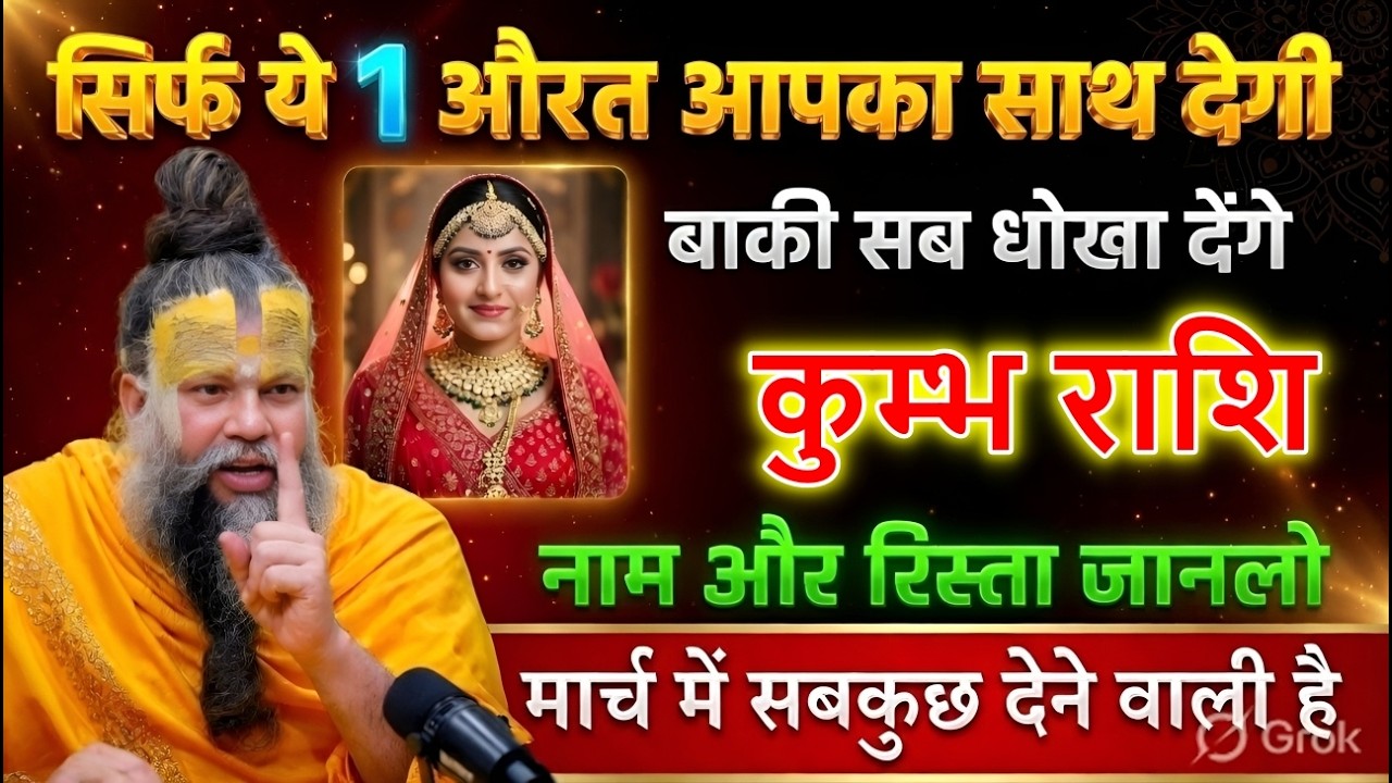 कुम्भ राशि 9 से 20 मार्च 2026 😱 सिर्फ ये 1 औरत देगी साथ | बाकी किसी पर भरोसा मत करना सावधान!