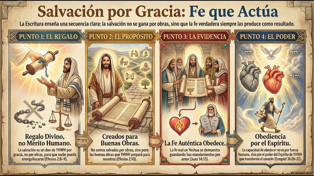158 Salvación por gracia mediante la fe. Ef 2:8–9. No por guardar la Torah