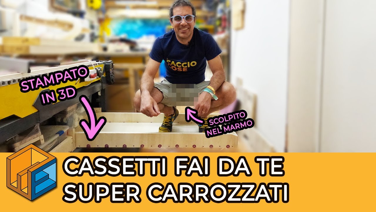 Cassetti fai da te con guide stampate in 3D // Come realizzare cassetti fai da te