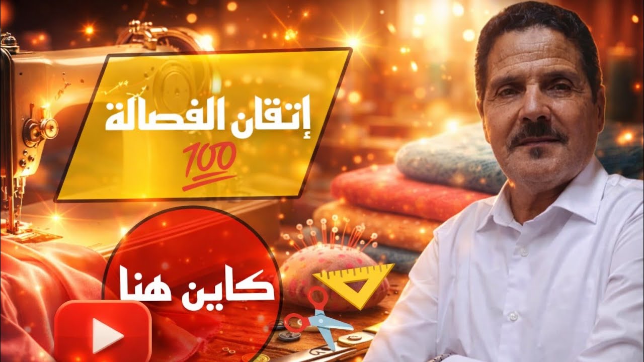 تفصيل جلابة مونطو بالسنسلة للمبتدئين | الفصالة بالتدقيق 💯
