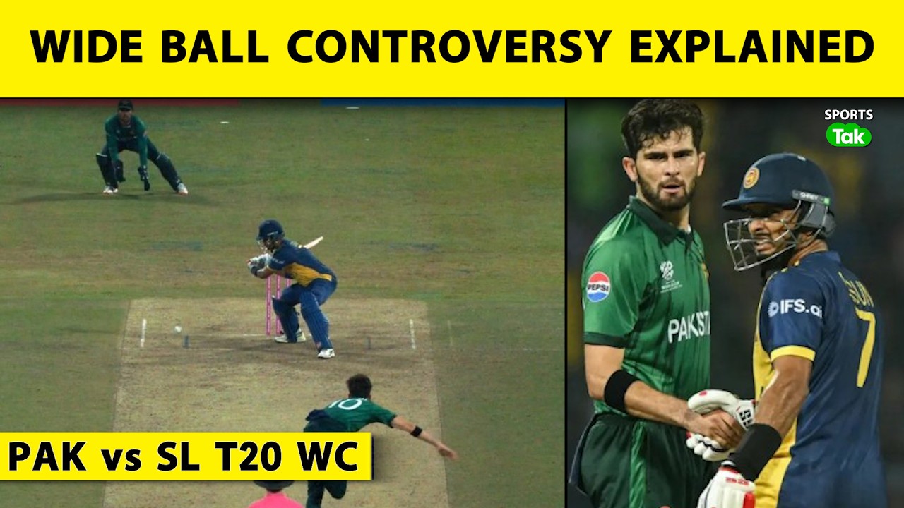 PAK vs SL Wide-Ball Controversy Rocks T20 World Cup, Fans Slam Umpire After Pakistan Win |Sports Tak
