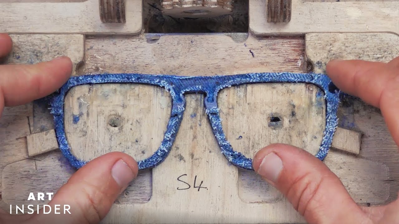 Recycling Denim Into Glasses | Art Insider