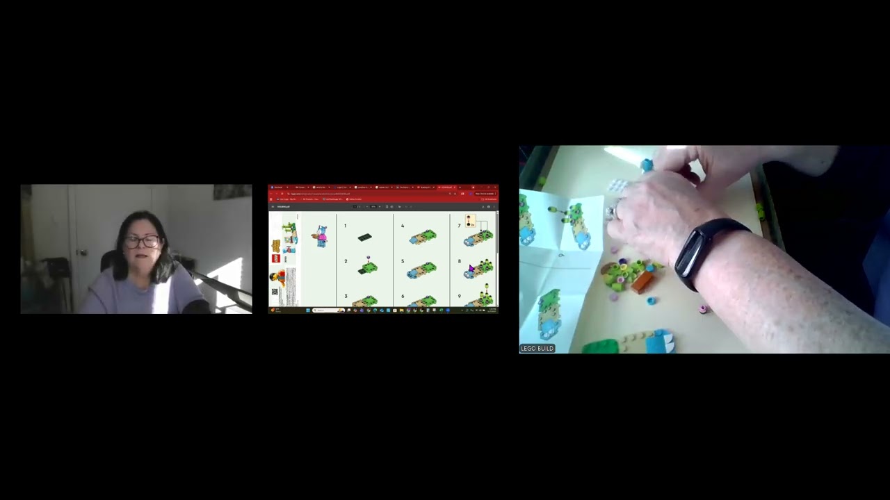 Grandma Janice builds LEGO 30703 Animal Crossing Julian's Beach Painting