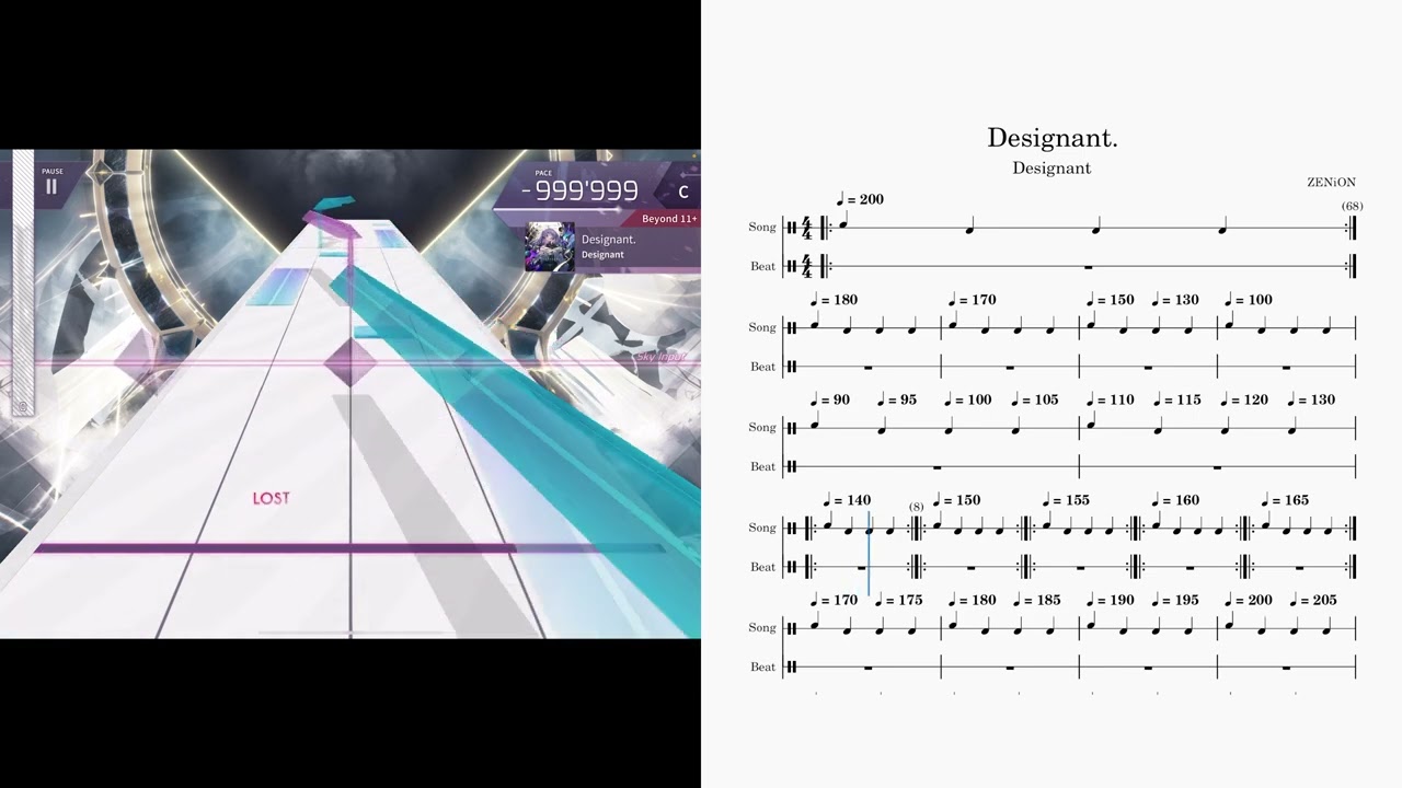 Temp │ Arcaea │ Designant. without Anomaly │ Beyond 11＋