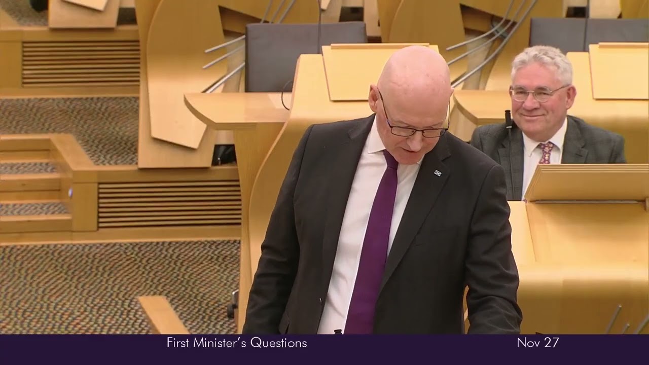 First Minister's Questions - 27 November 2025