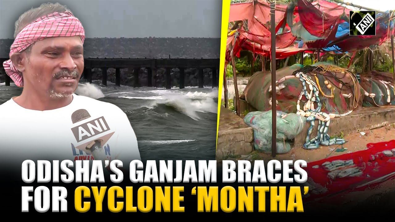Odisha&rsquo;s Ganjam braces for Cyclone &lsquo;Montha&rsquo;,  high sea level, strong wind & rain witnessed