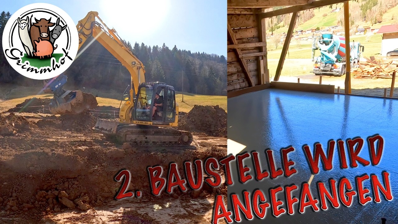 FarmVLOG#373 - Die 2. Baustelle startet und die Bagger rollen schon wieder