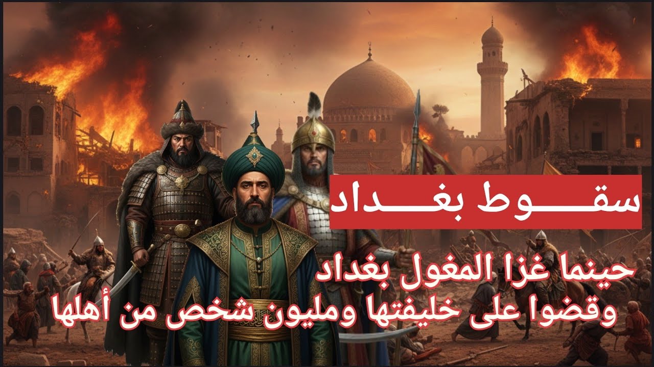 حينما غزا المغول بغداد وقضوا على خليفتها وخسرت مليون شخص من سكانها 
