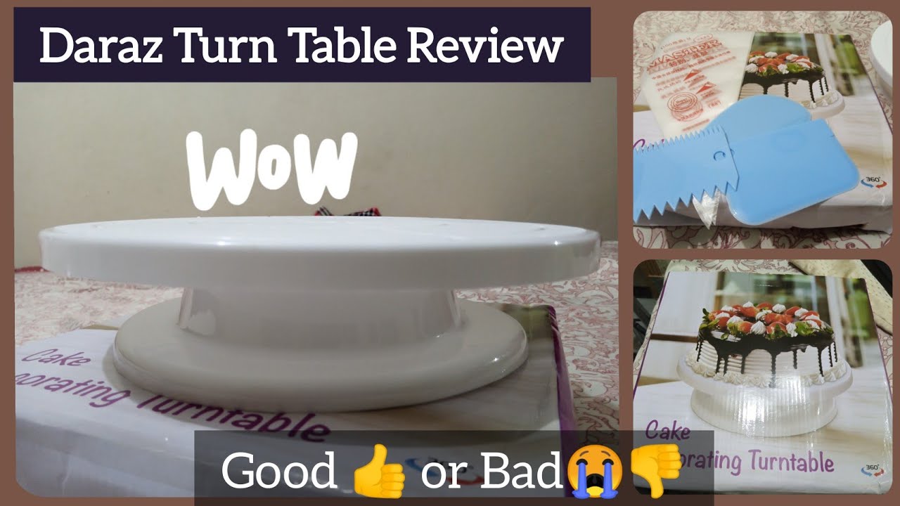 cake turn table review | daraz turn table review | cake stand from daraz.
