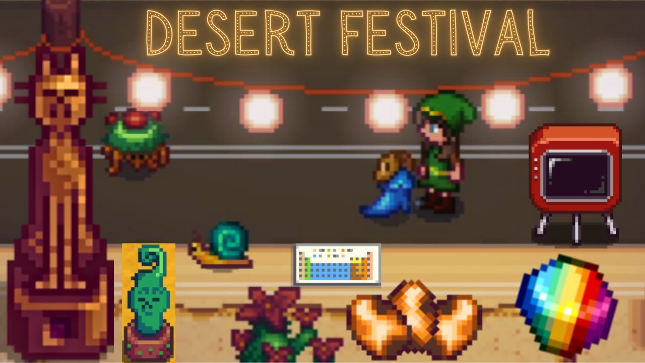 Slaying the Desert Festival in Stardew Valley 1.6 🌵 Road to Perfection (Spring Y2)