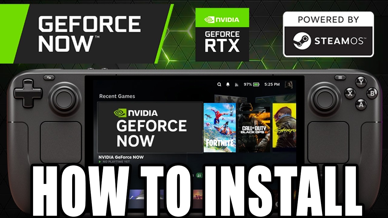 How To Install Native Geforce NOW Official Steam Deck SteamOS - Tutorial