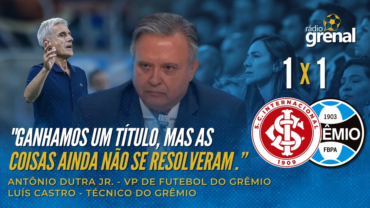 COLETIVAS DE LUÍS CASTRO E ANTONIO DUTRA JR | GRÊMIO CAMPEÃO GAÚCHO | 08/03/2026