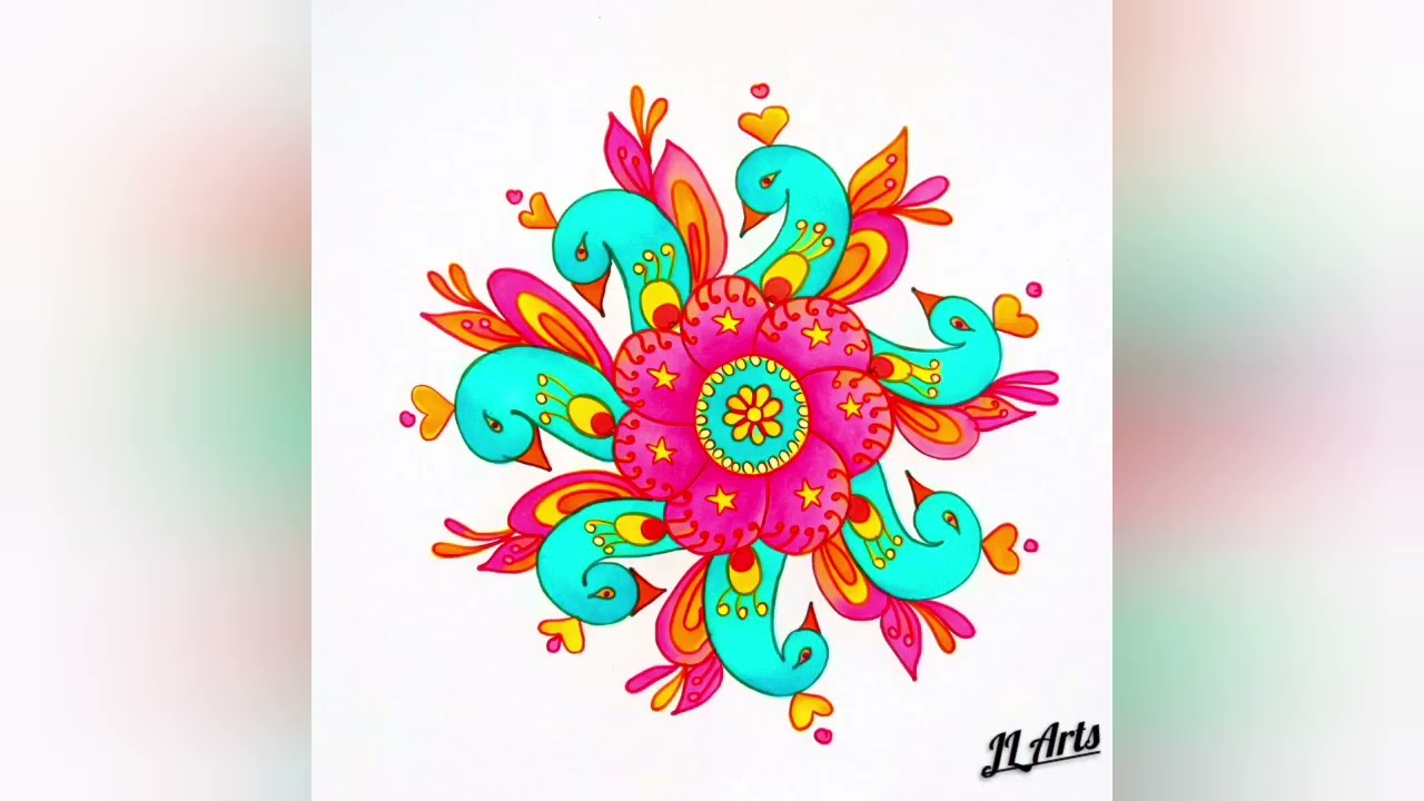 #rangoli #simplekolam #colourfulrangoli #stepbystep #beautiful #relaxingmusic #tamil #jlarts 