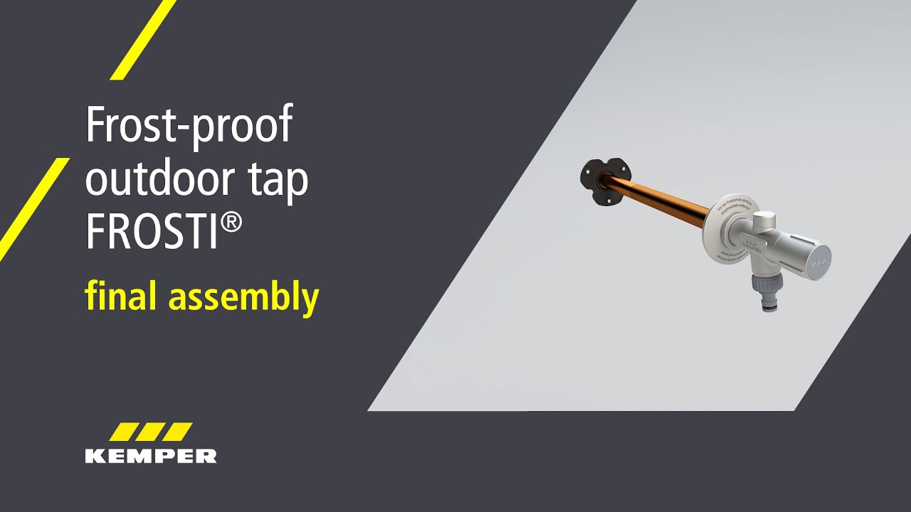 FROSTI® NEW frost-proof outdoor tap construction set version: Final assembly (English)