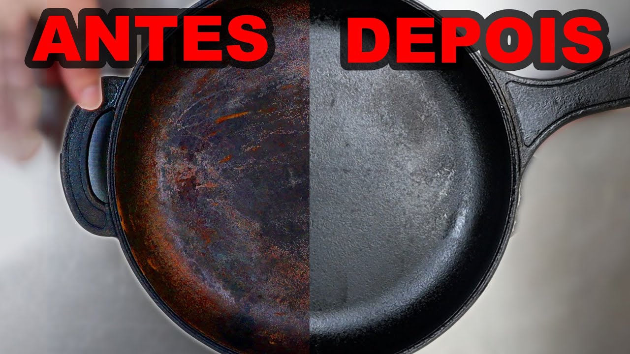 Como SALVAR sua panela de ferro ENFERRUJADA