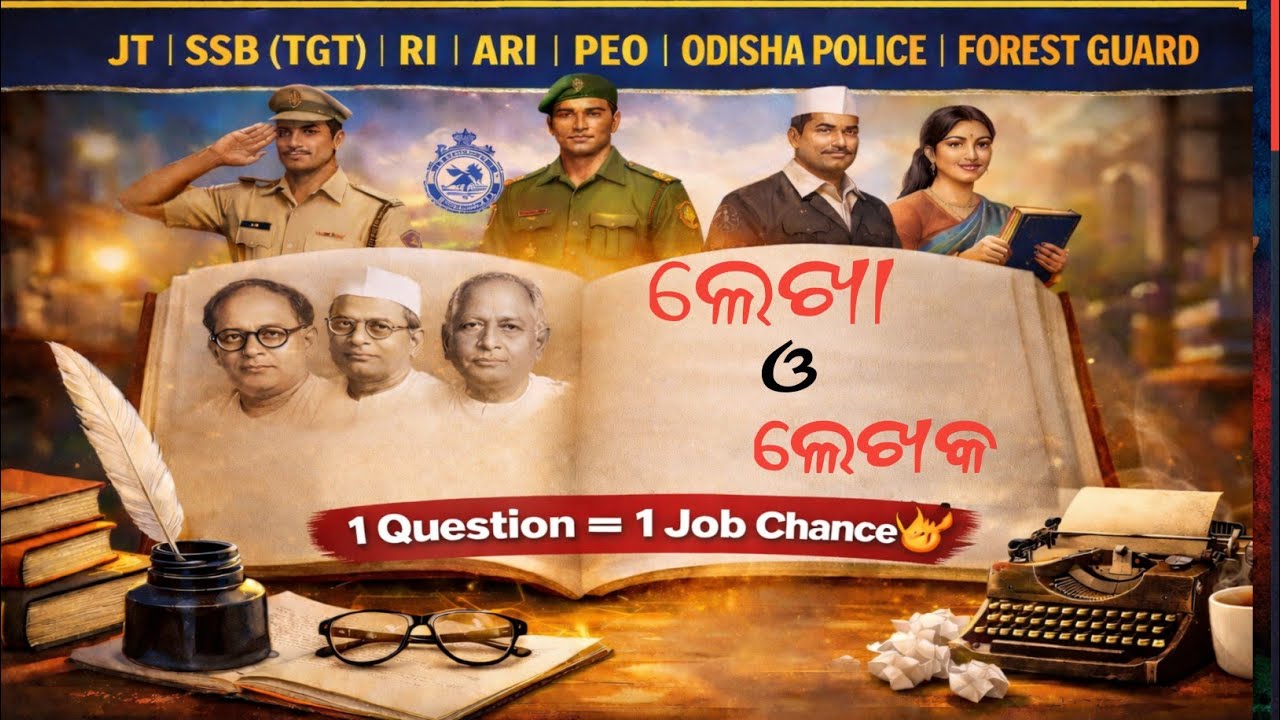 Odisha GK Book & Author  | Odisha GK Most Important Questions 2026 | JT, RI, ARI, PEO, Police Exam।
