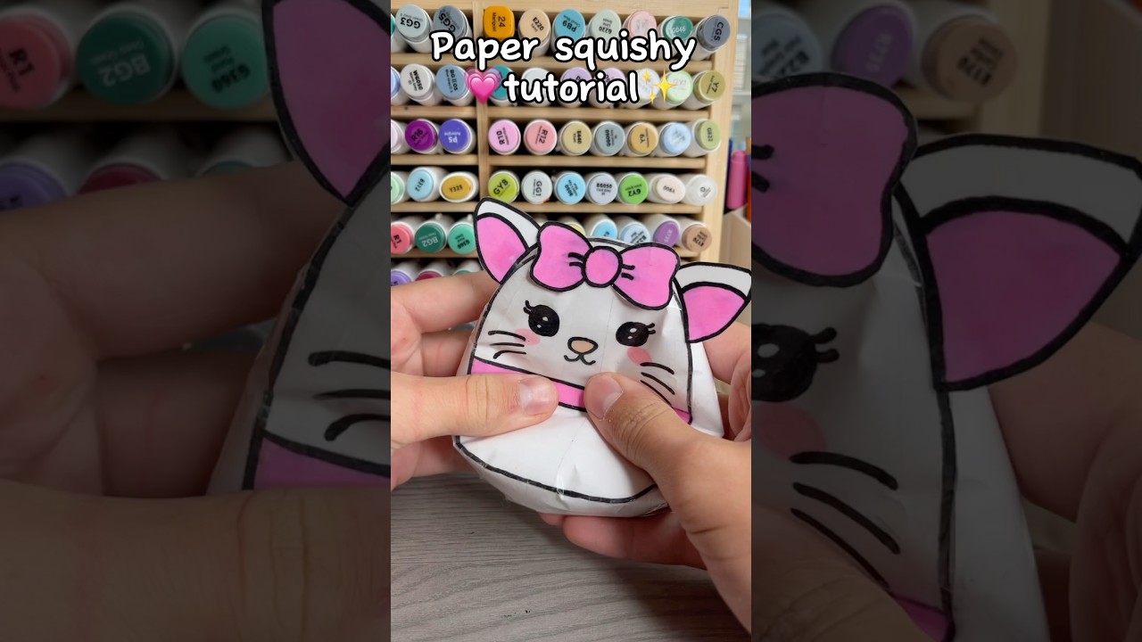 ✨Paper squishy tutorial💗 #papersquishy #squishy #diy #diycrafts #crafts #craft #cute #cutecrafts
