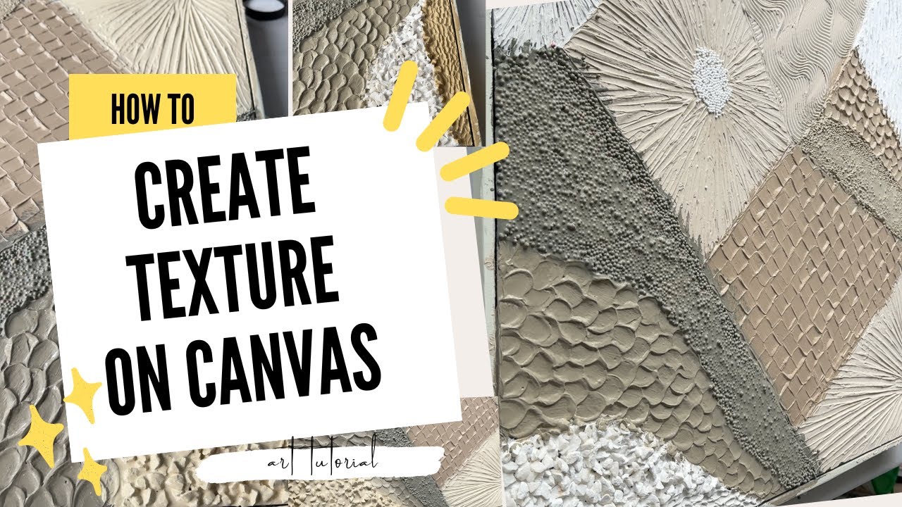 Texture art on canvas techniques / 7 Texture Ideas for beginners / How to create texture