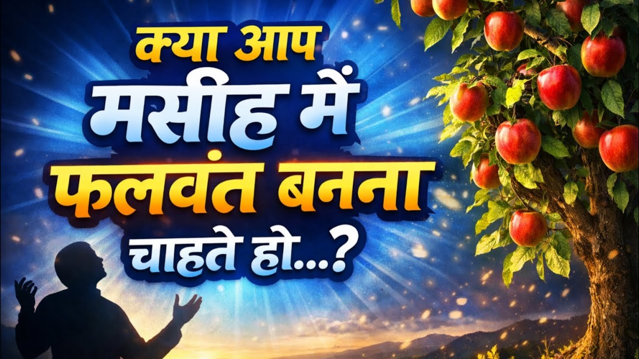 क्या आप मसीह में फलवंत बनना चाहते हो...? #मसीहीजीवन #christianfaith #christianlife 
