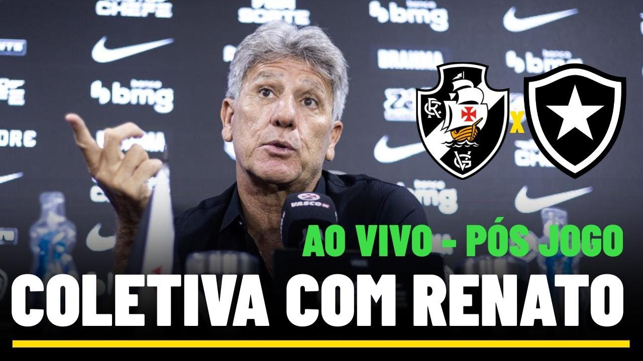 COLETIVA DO RENATO GA&Uacute;CHO AO VIVO - DIRETO DO EST&Aacute;DIO - COLETIVA DO VASCO AO VIVO