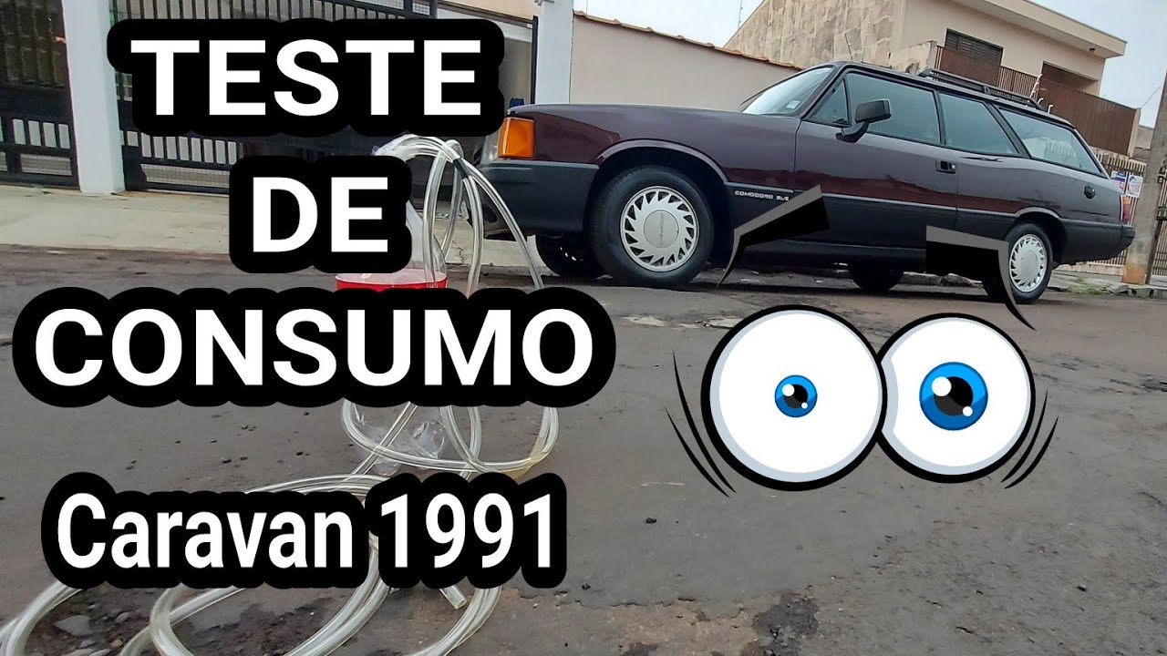 TESTE DE CONSUMO: Caravan 4 cil. gasolina; 5 marchas; Carburador 3E