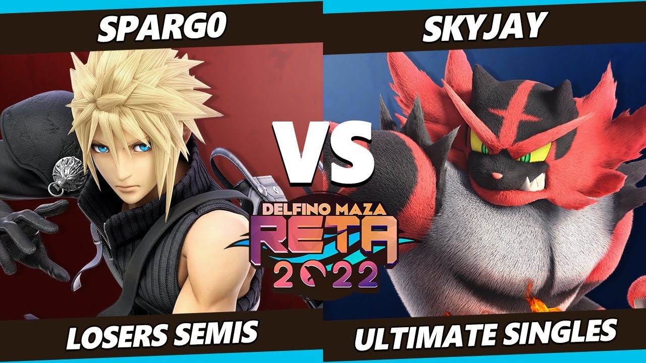 RETA 2022 Losers Semis - Spargo (Cloud) Vs. Skyjay (Incineroar) SSBU Ultimate Tournament