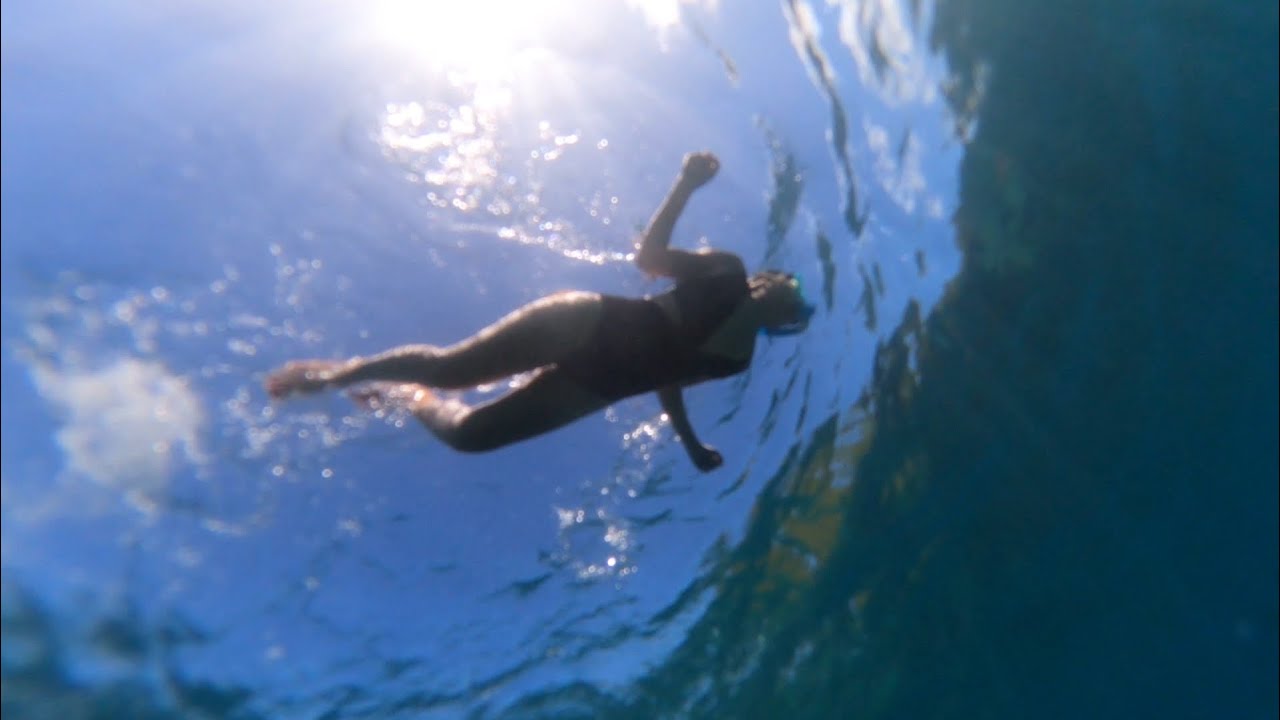 Having fun Snorkeling at Candidasa Bali, Indonesia