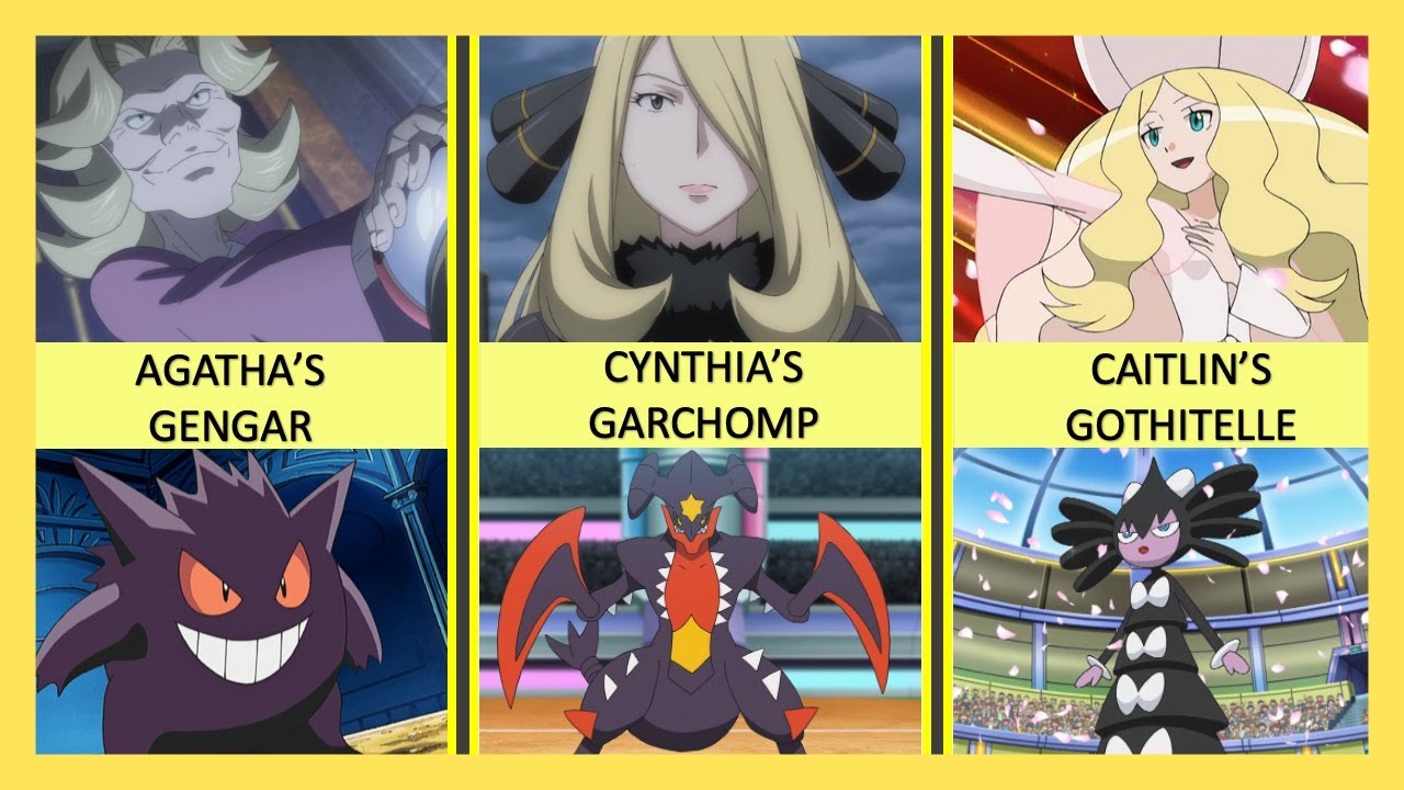 Elite Four & Champion and their Ace Pokemon