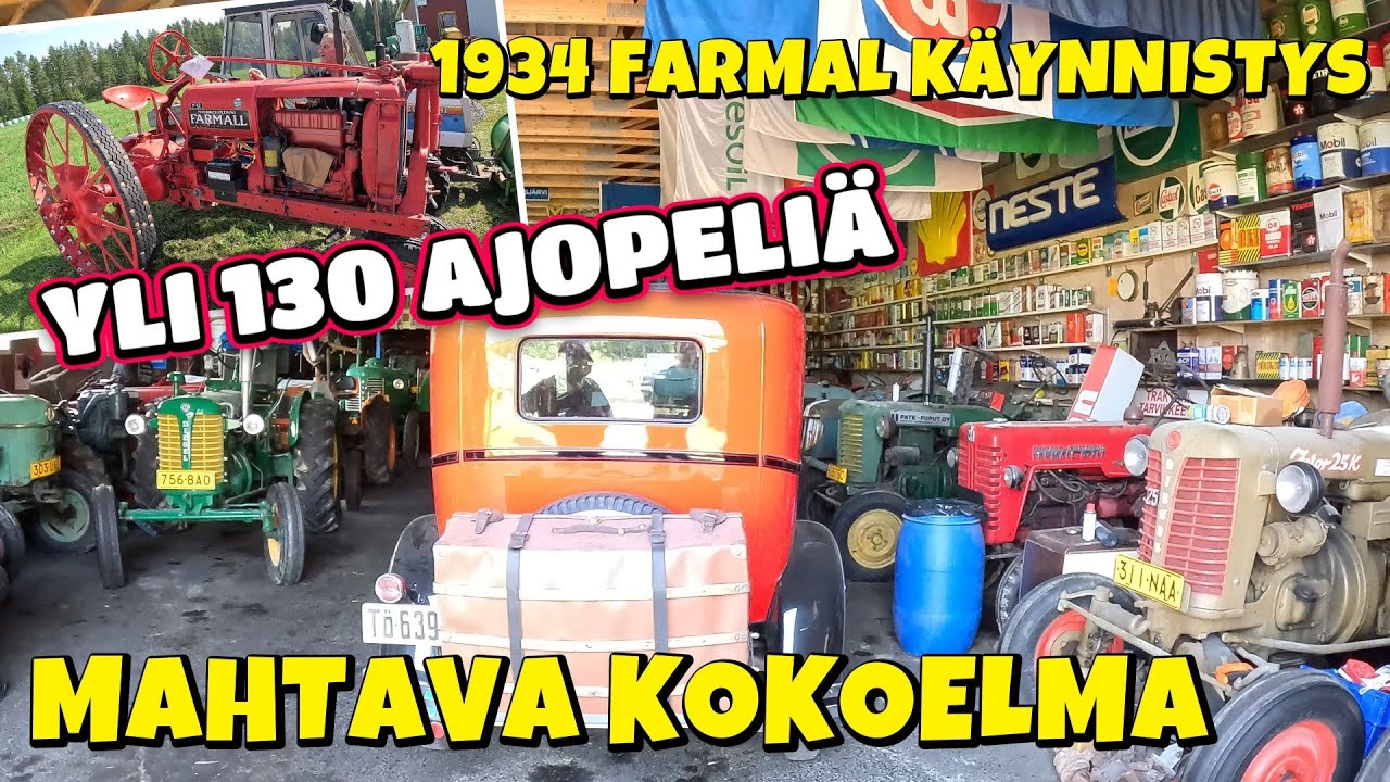 Koneharrastajan OMAMUSEO Kurikassa - on kalustoa kyllä !!! EL Kotimuseo.
