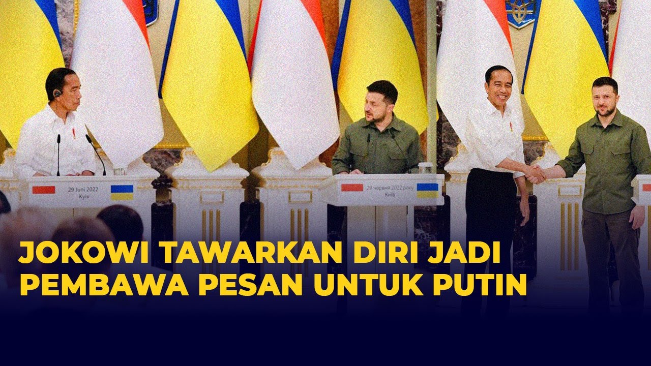 Saat Jokowi Tawarkan Diri Jadi Pembawa Pesan dari Zelensky untuk Putin
