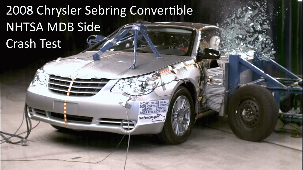 2008-2014 Chrysler Sebring / 200 Convertible NHTSA MDB Side Crash Test