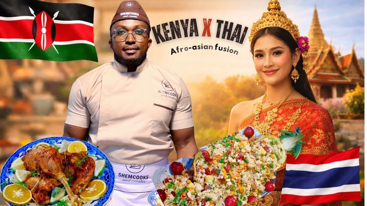 🍗🇰🇪🇹🇭 Kenyan Meets Thai: Sweet Spicy Organic Chicken with Pineapple Rice.🍍