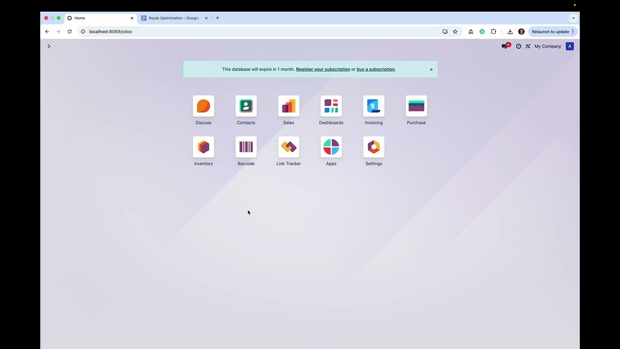 Odoo V18 - Delivery Route Optimization with Google Maps