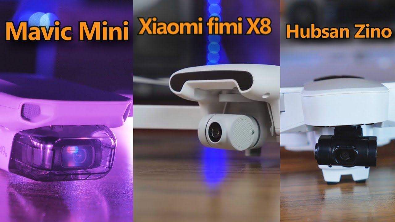 Dji Mavic Mini vs Xiaomi Fimi x8 vs Hubsan Zino - kt&oacute;rego kupić?